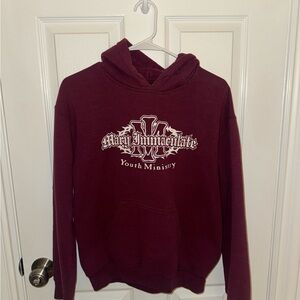 Burgundy/Maroon Graphic Hoodie